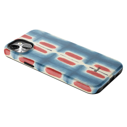 Indigo Blocks iPhone Case gallery - Iphone_14_Mini_Air_Plus_2