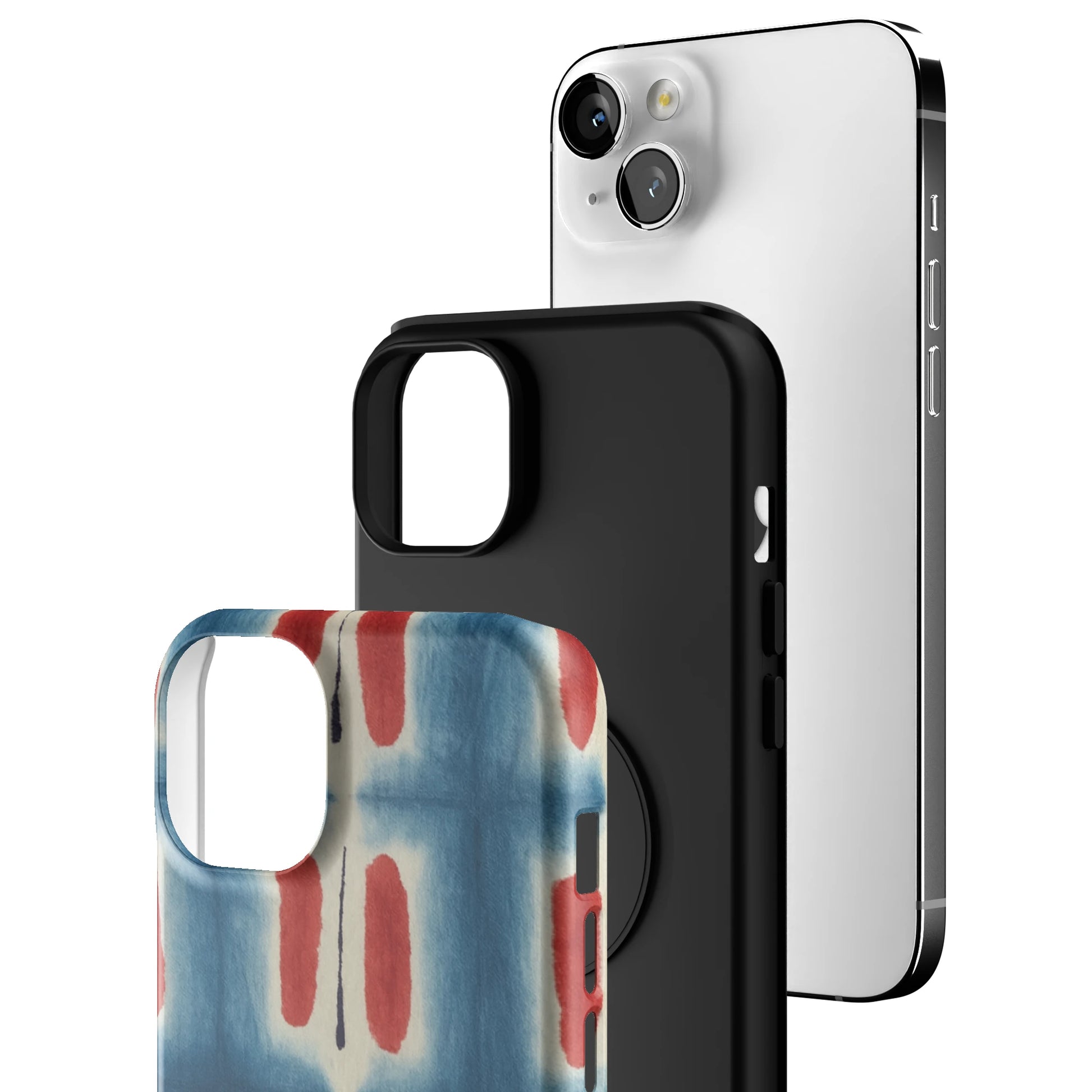 Indigo Blocks iPhone Case gallery - Iphone_14_Mini_Air_Plus_3