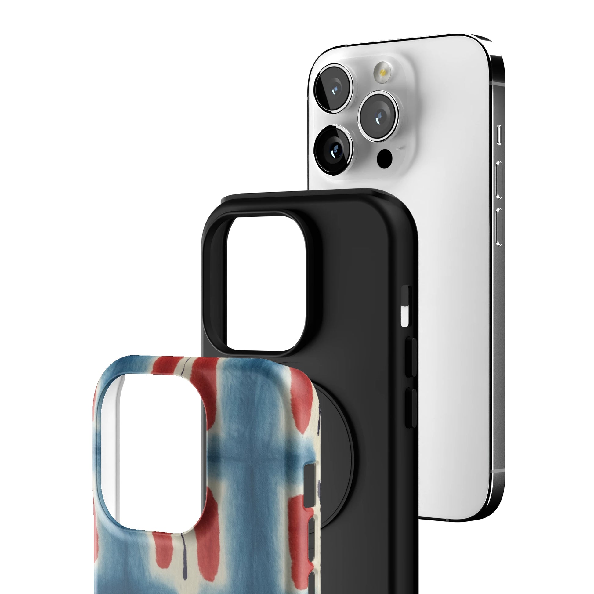 Indigo Blocks iPhone Case gallery - Iphone_14_Pro_3