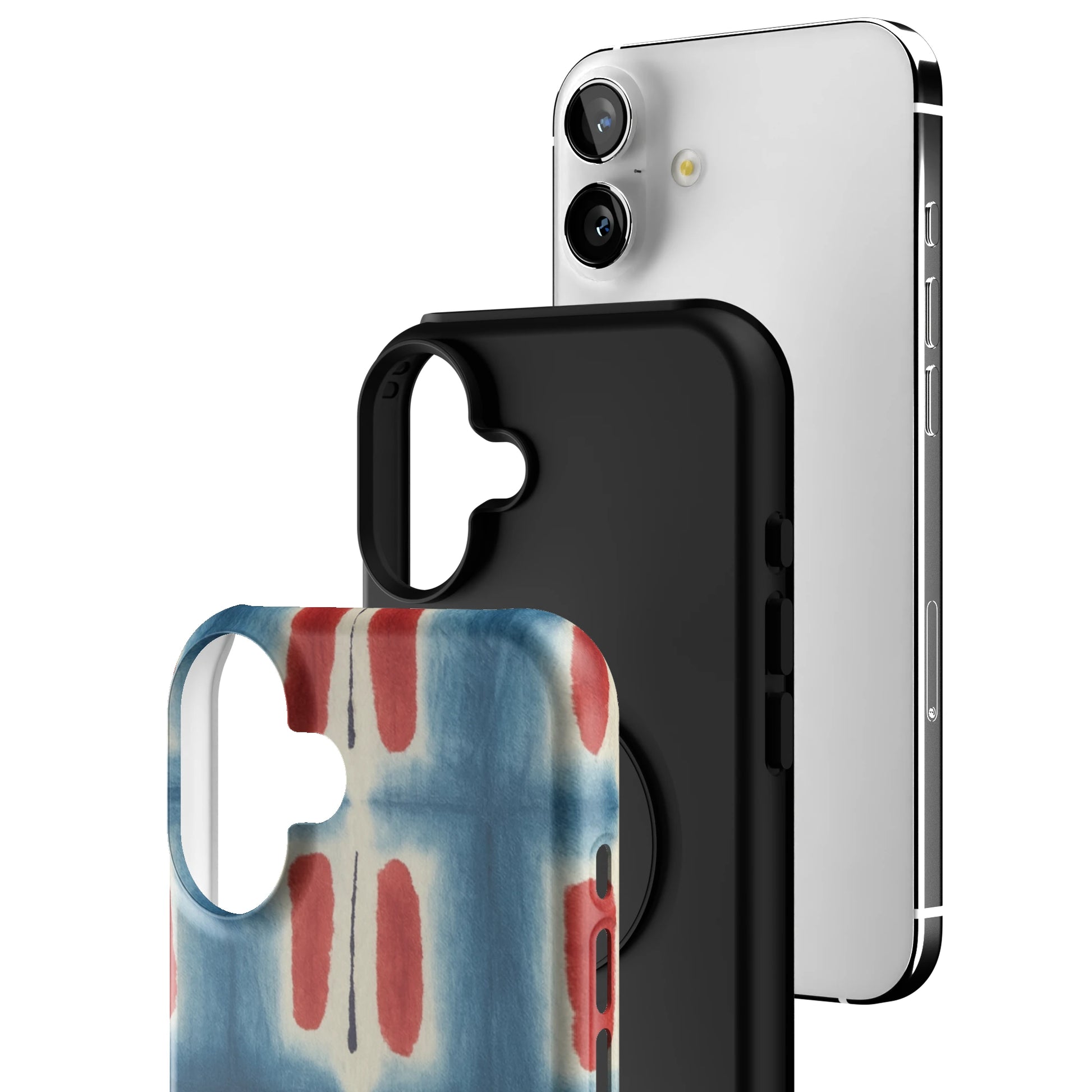 Indigo Blocks iPhone Case gallery - Iphone_16_Mini_Air_Plus_3