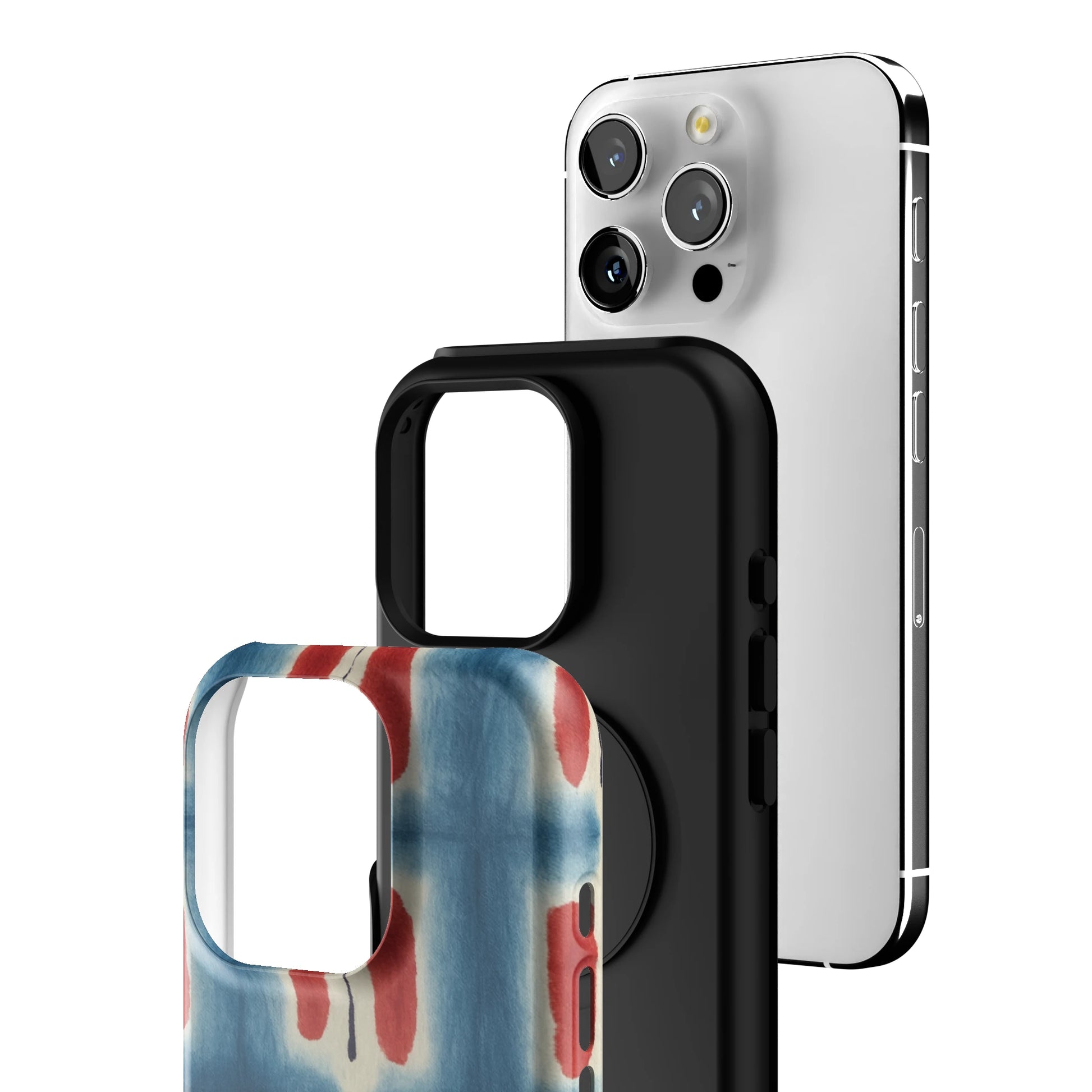 Indigo Blocks iPhone Case gallery - Iphone_16_Pro_3