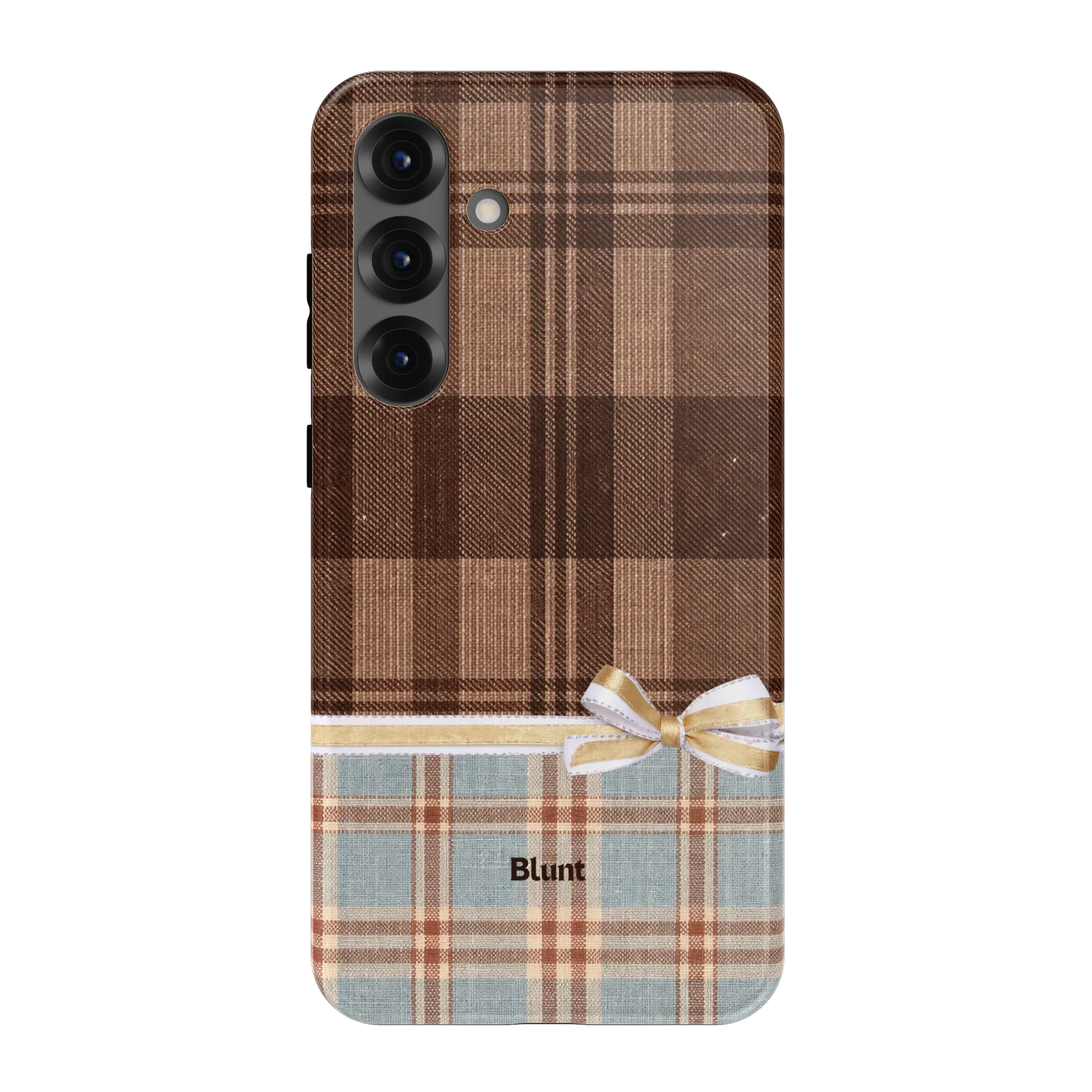 Mocha-Plaid-samsung-case-S25 Plus-1