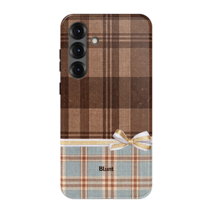 Mocha-Plaid-samsung-case-S25 Plus-1