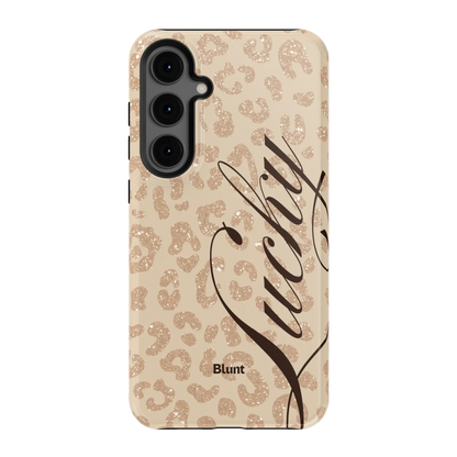 Cream Cheetah Lucky Samsung Case