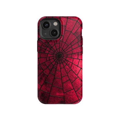 Crimson Web iPhone Case