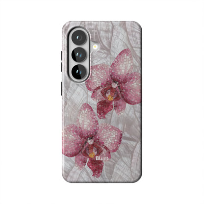 Pink-Mosaic-Orchids-samsung-case-Galaxy S26-1