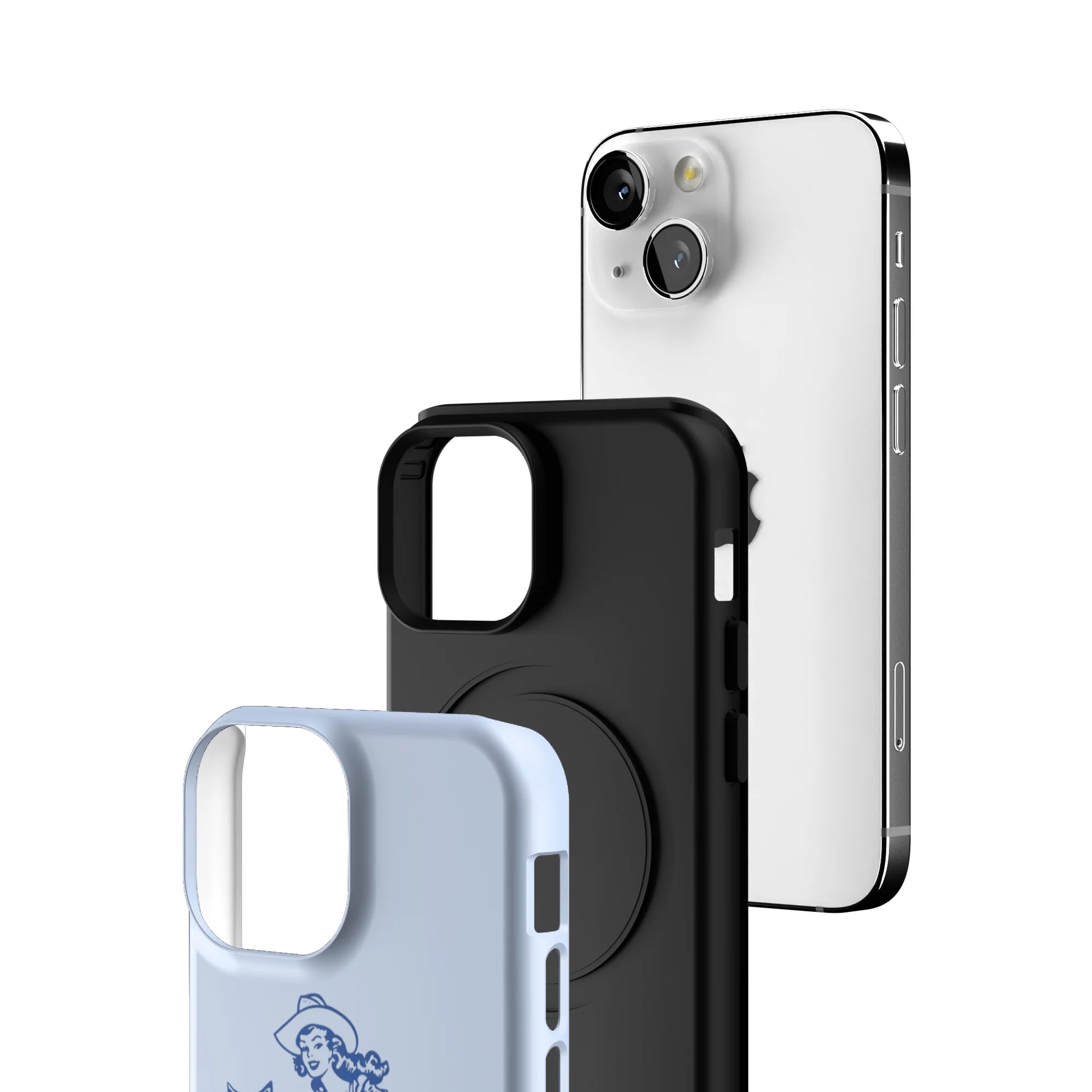 Blue-Lasso-Lady-iphone-case-iPhone 13 Mini-3