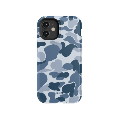Bluish Camo iPhone Case