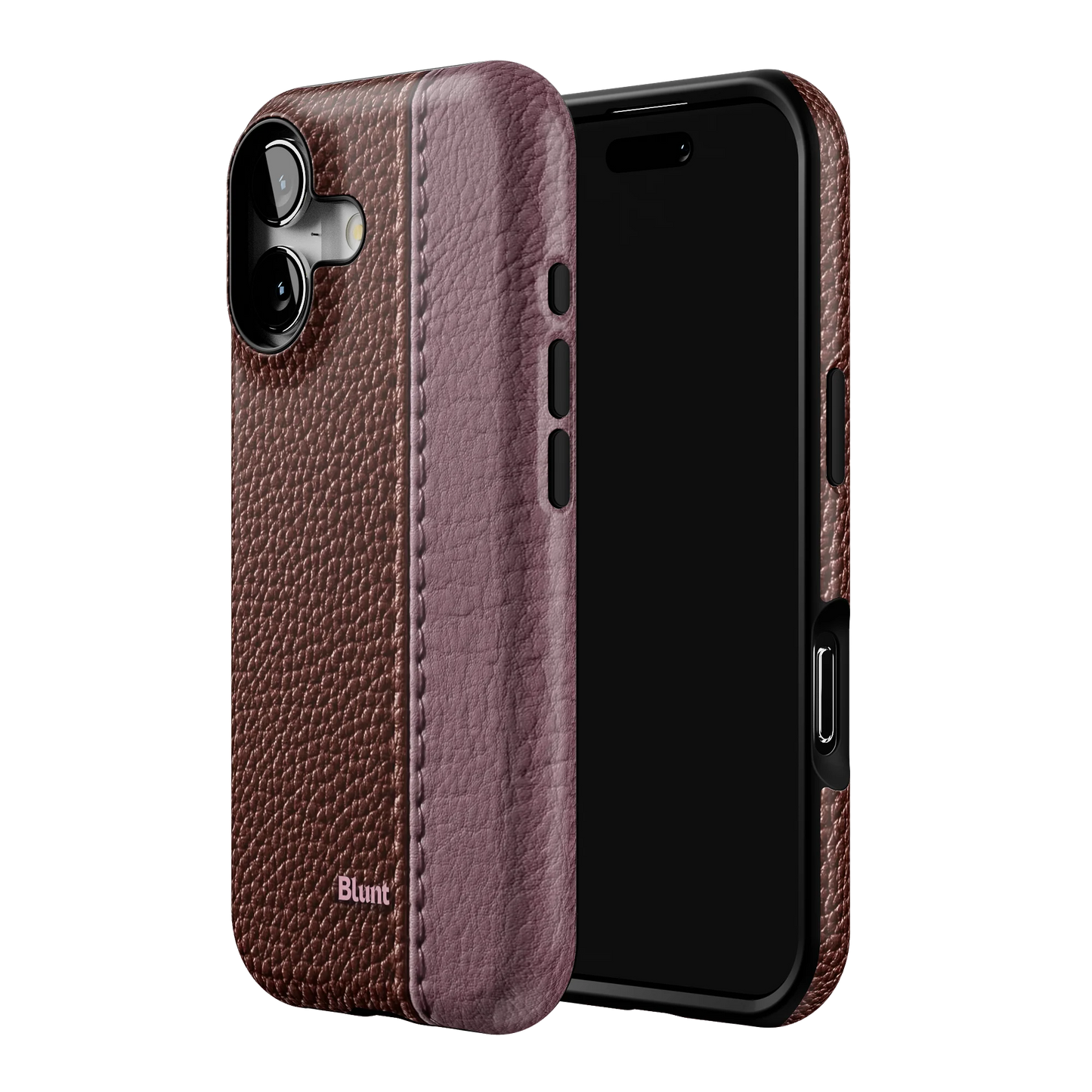 Maroon Grain iPhone Case