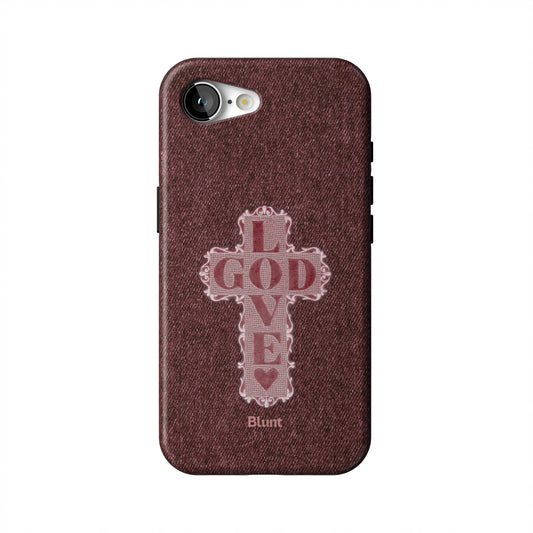 Love-God-Pink-Cross-iphone-case-iPhone 17 E-1