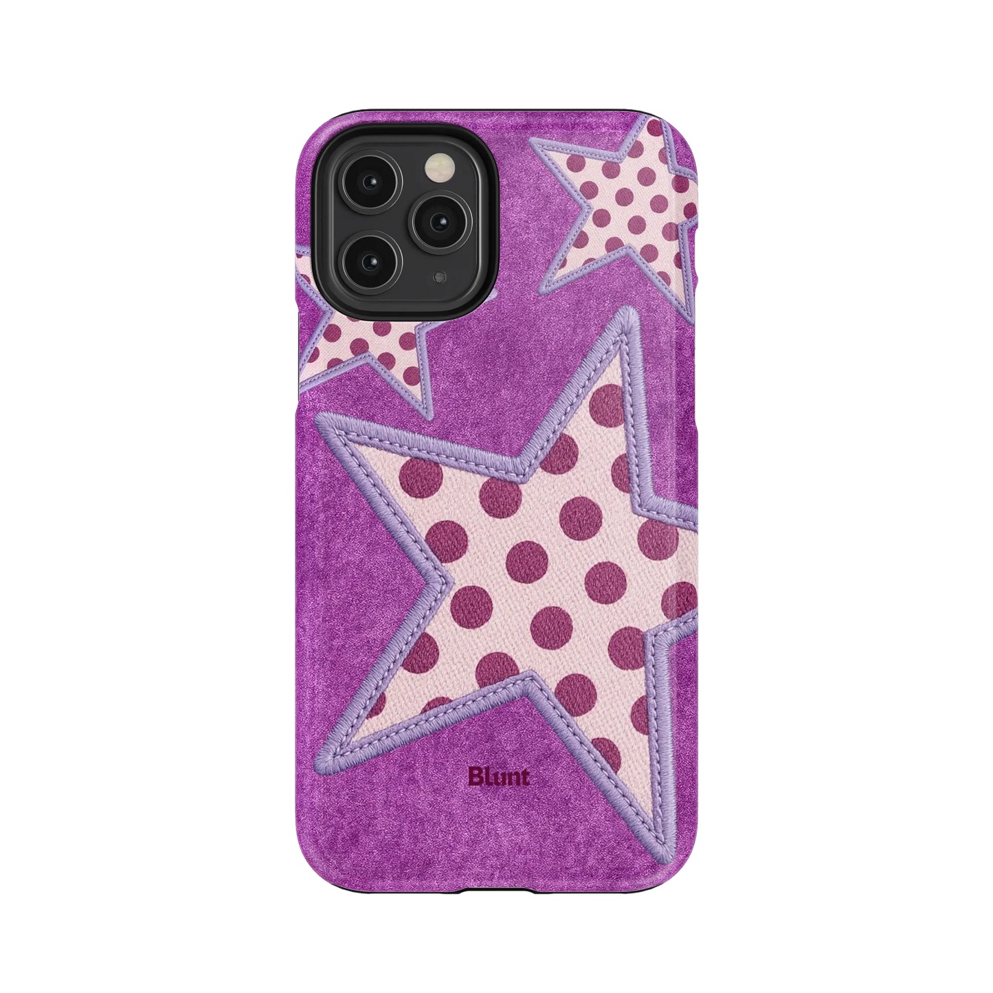 Lilac Crush Polka Star iPhone Case