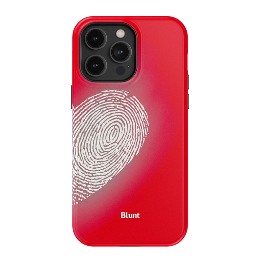Heart Print Red iPhone Case
