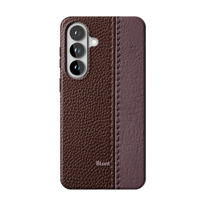 Maroon Grain Samsung Case