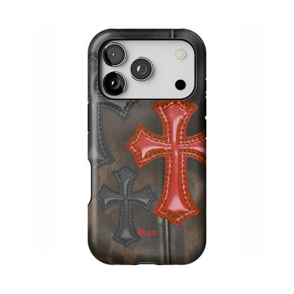 Leather Crosses iPhone Case
