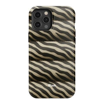 Zebra Puffer iPhone Case