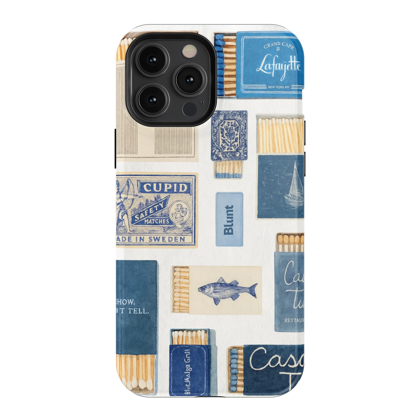 Teal flame iPhone Case