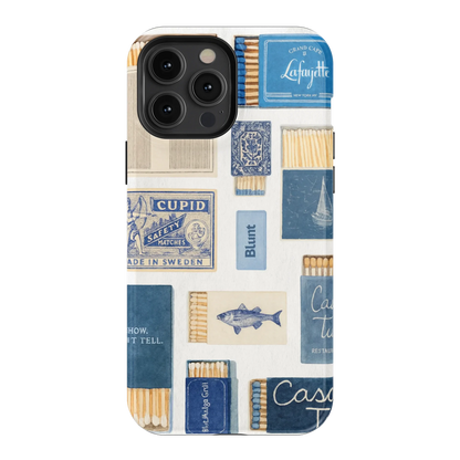 Teal flame iPhone Case
