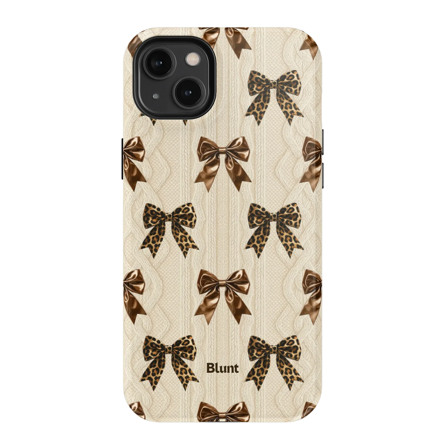 Cheetah Knit iPhone Case
