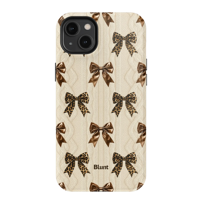 Cheetah Knit iPhone Case