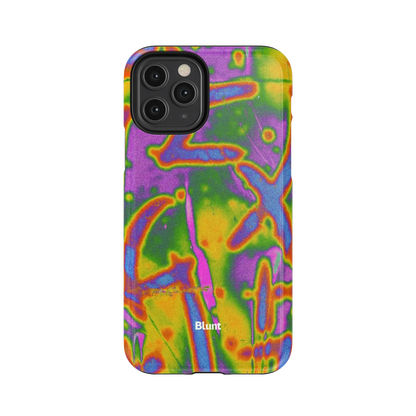 Neon Terrain iPhone Case