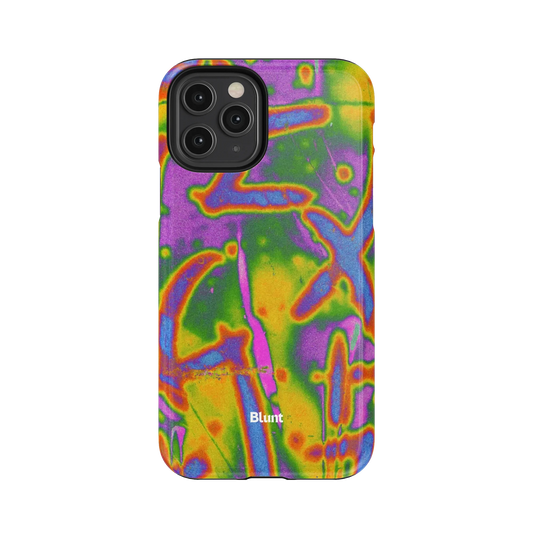 Neon Terrain iPhone Case