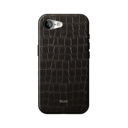 Onyx Croc iPhone Case