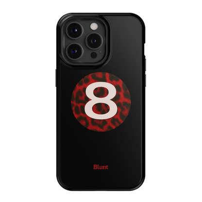 Red Cheetah Magic 8 iPhone Case