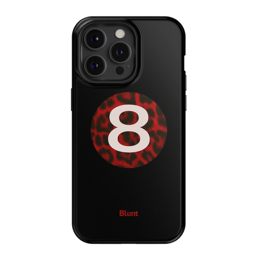 Red Cheetah Magic 8 iPhone Case