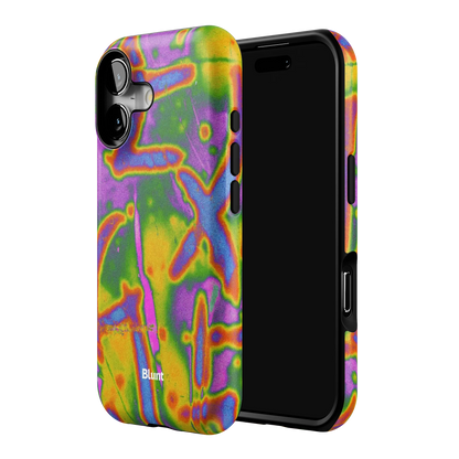 Neon Terrain iPhone Case