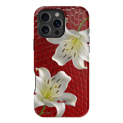 Crimson Lily iPhone Case