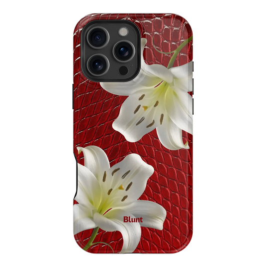 Crimson Lily iPhone Case