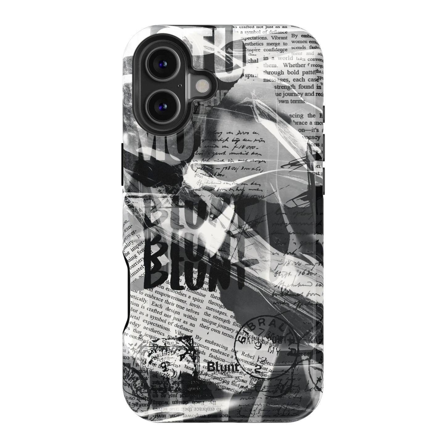 Black Love Letter iPhone Case