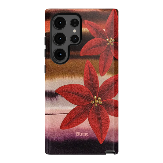 Crimson Bloom Samsung Case