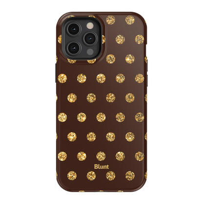 Gold Polka iPhone Case