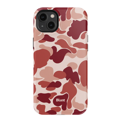 Reddish Camo iPhone Case