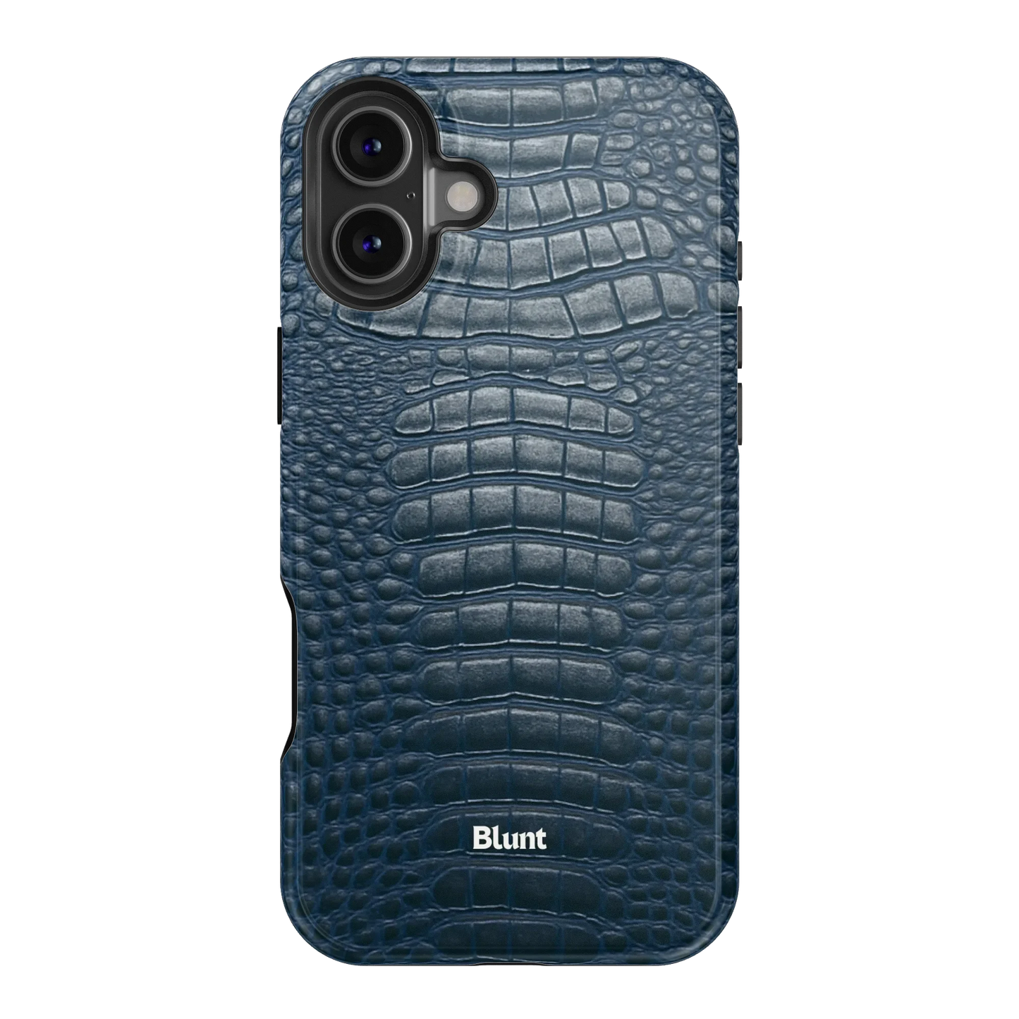 Navy Croc iPhone Case