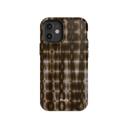 Brown Ripple iPhone Case