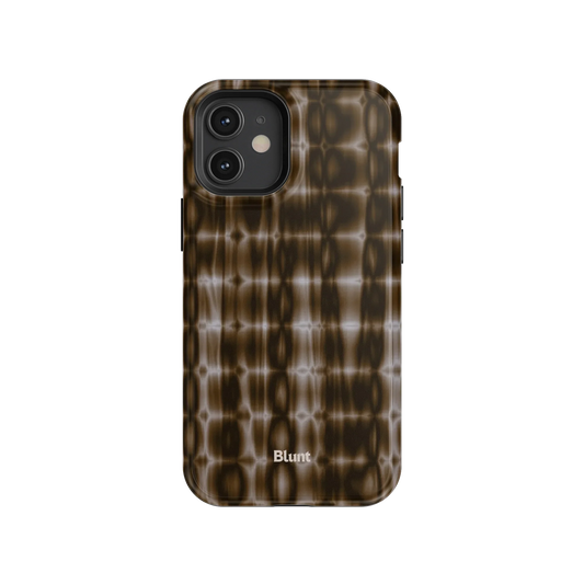Brown Ripple iPhone Case