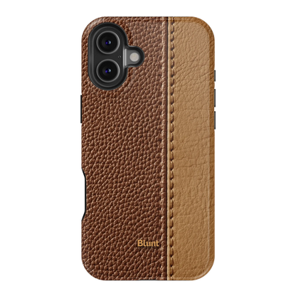Two-Tone Walnut iPhone Case