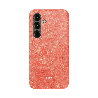 Coral-Glam-samsung-case-Galaxy S25-1