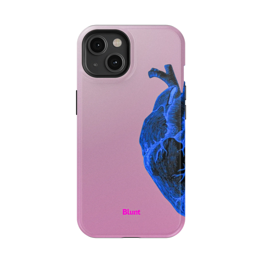 Anatomy Heart Blue iPhone Case