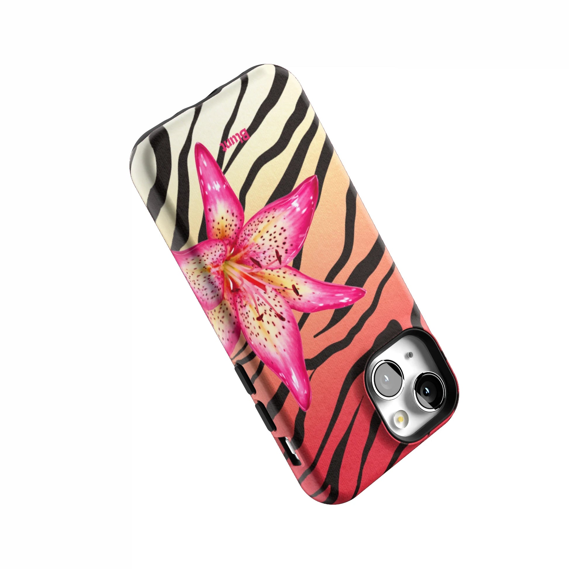 Striped-Lilly-iphone-case-iPhone 13 Mini-4