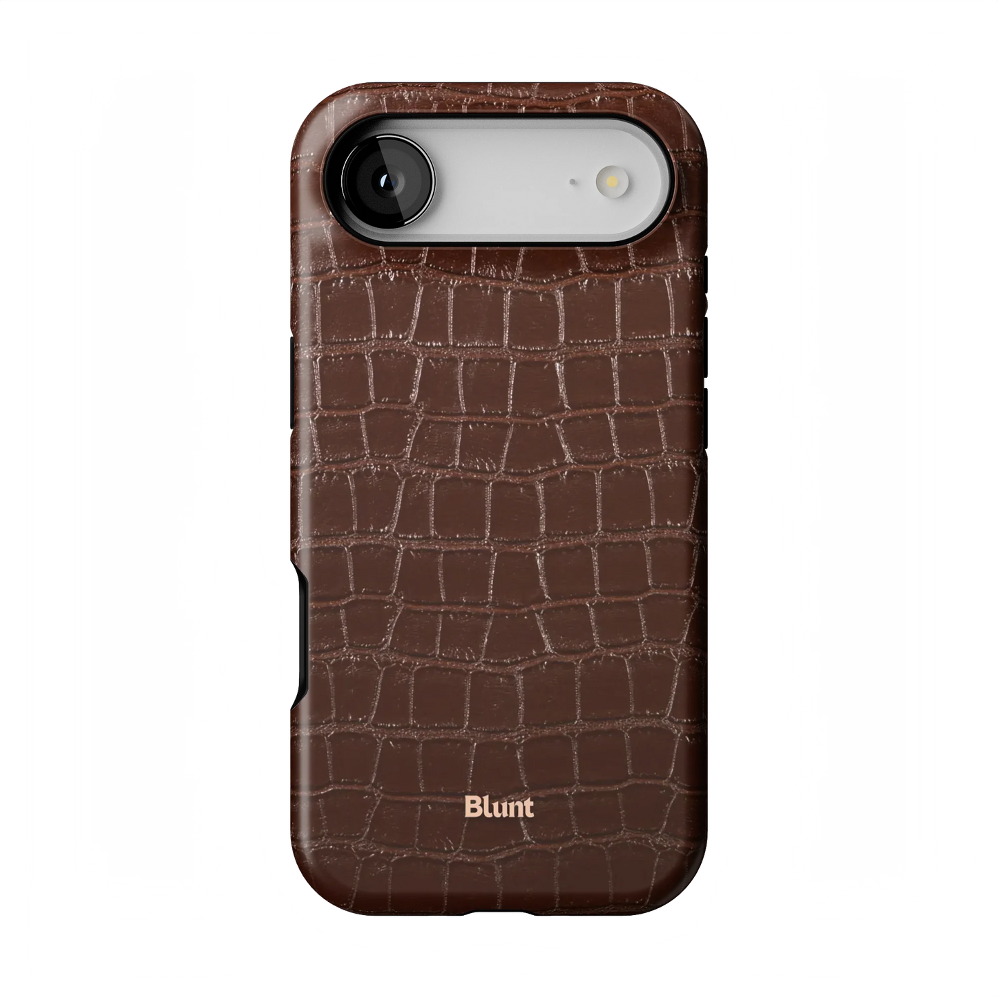 Chestnut Croc iPhone Case