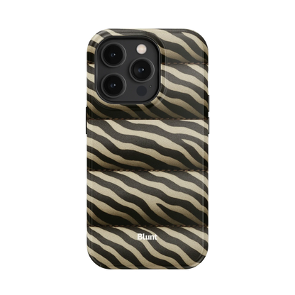 Zebra Puffer iPhone Case