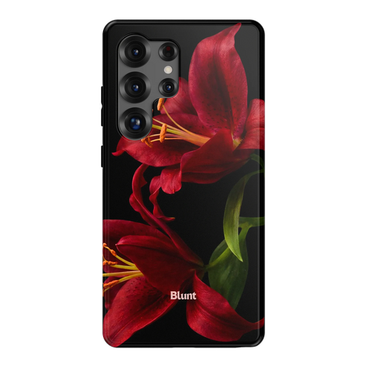 Eclipse Orchid in Red Samsung Case