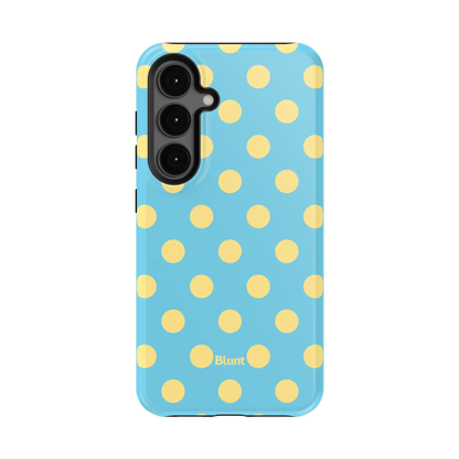 Blue Butter Polka Samsung Case