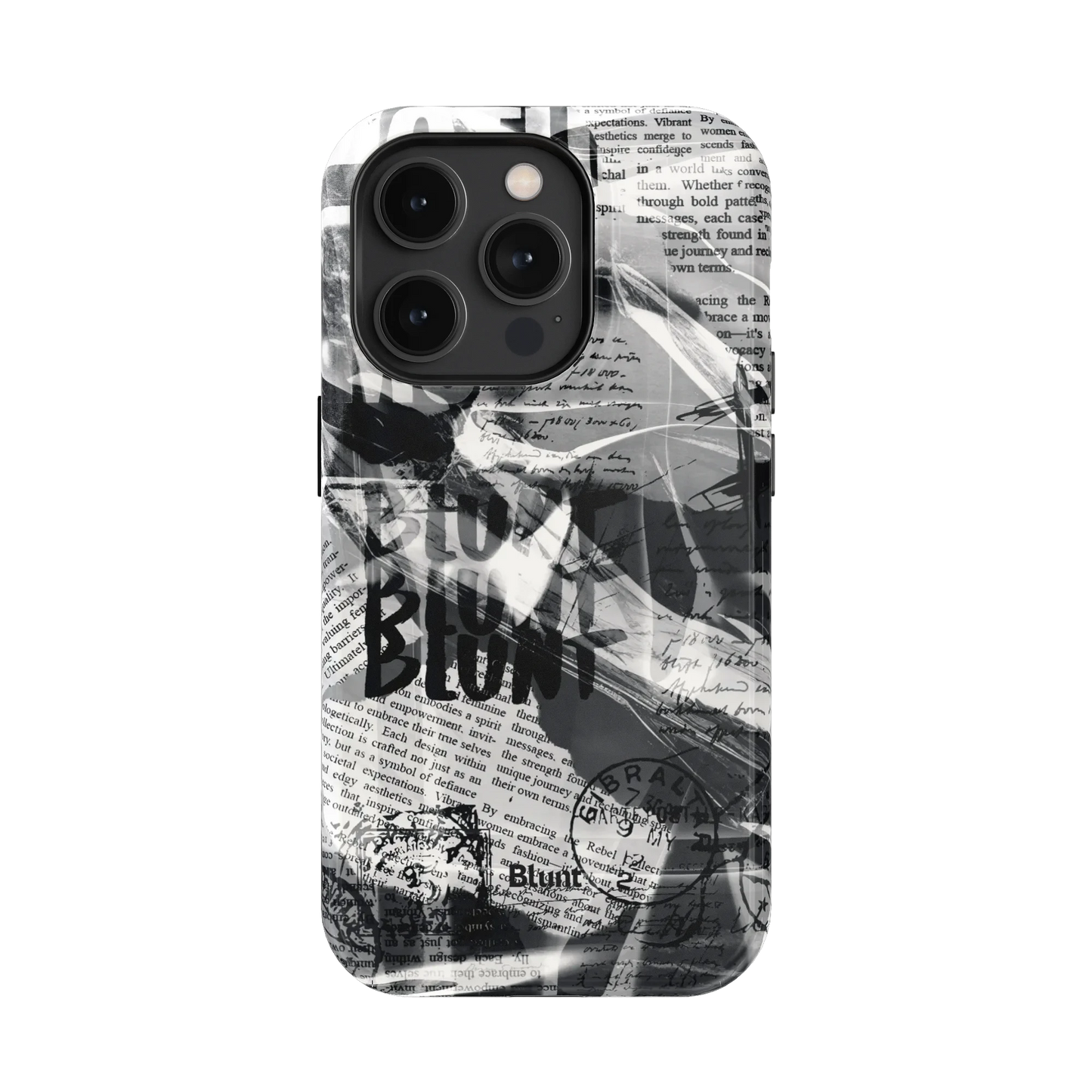 Black Love Letter iPhone Case