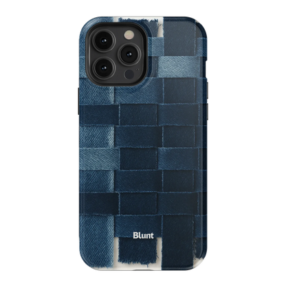 Indigo Weave iPhone Case