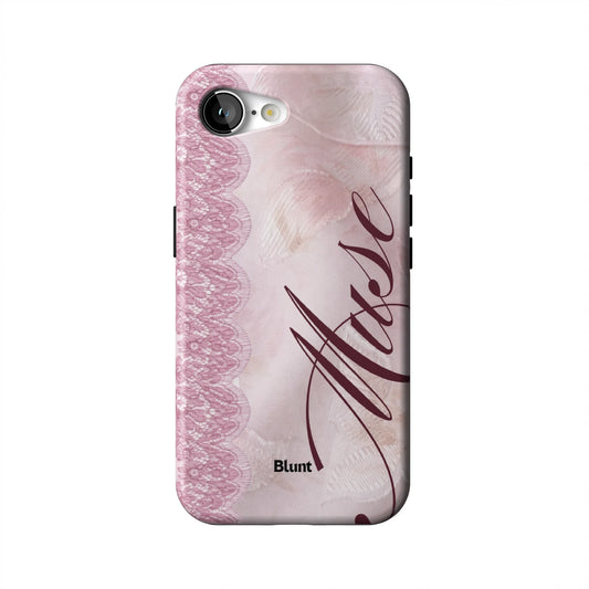 Blush-Laced-Muse-iphone-case-iPhone 16 E-1