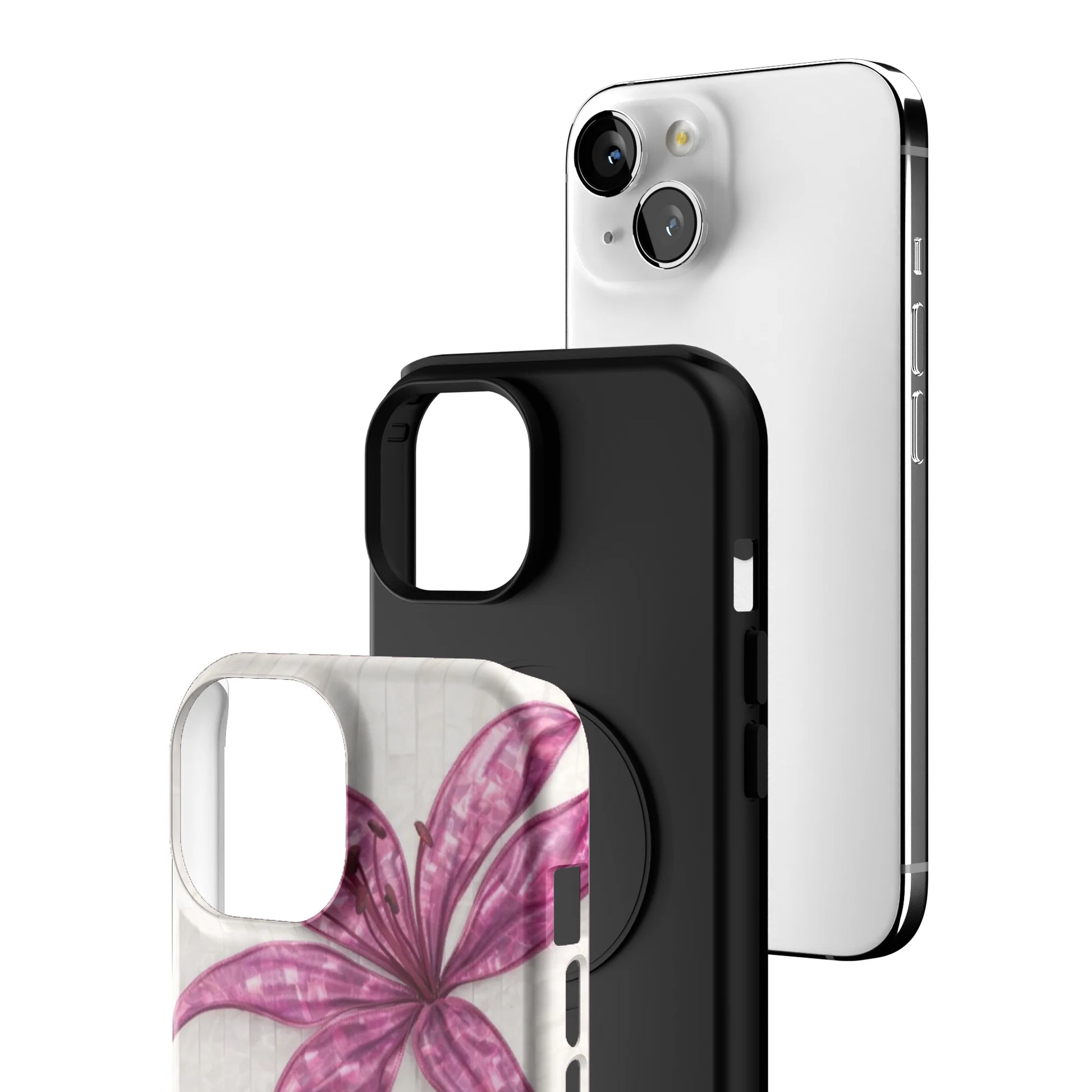 Purple-Floral-Luster-iphone-case-iPhone 15-3